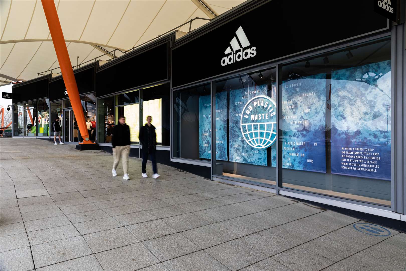 Adidas has reopened in a bigger unit. Picture: McArthur Glenn