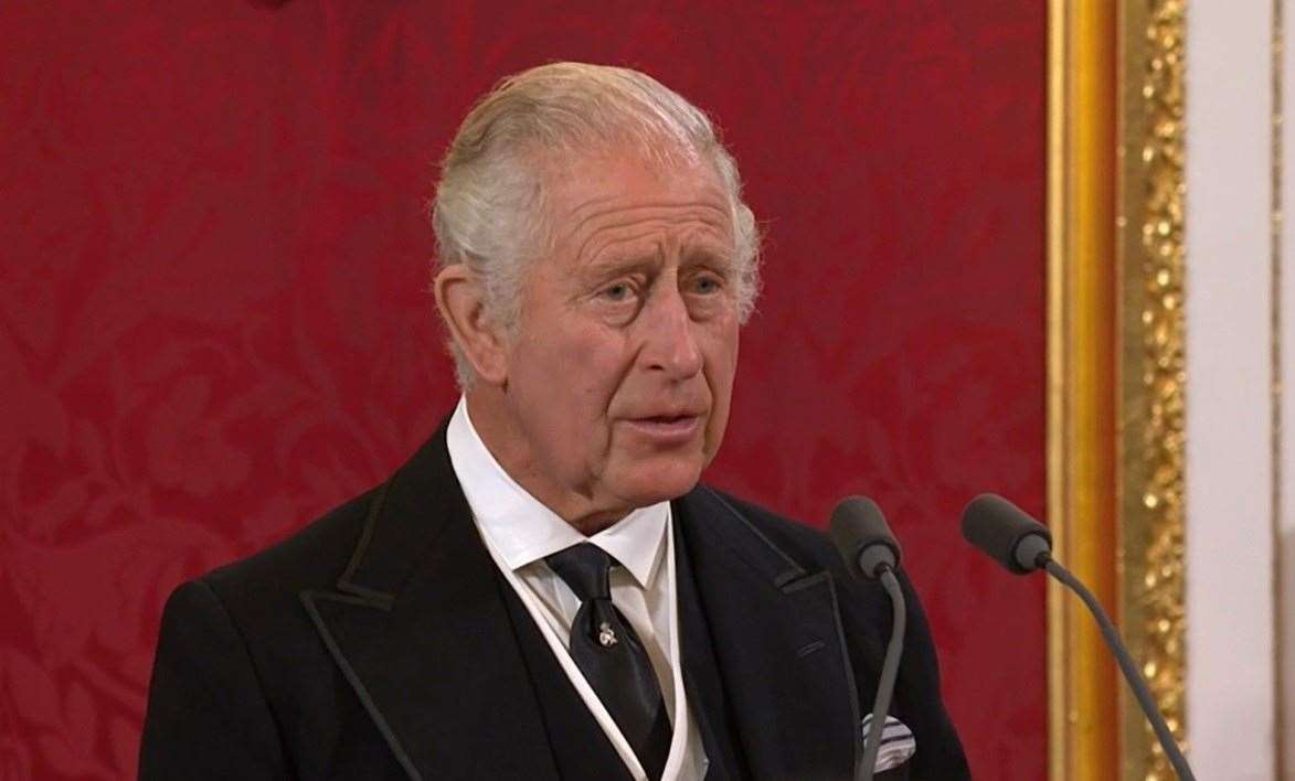 King Charles III paid tribute to his "beloved mother" - describing the "irreparable loss we've all suffered". Picture: BBC