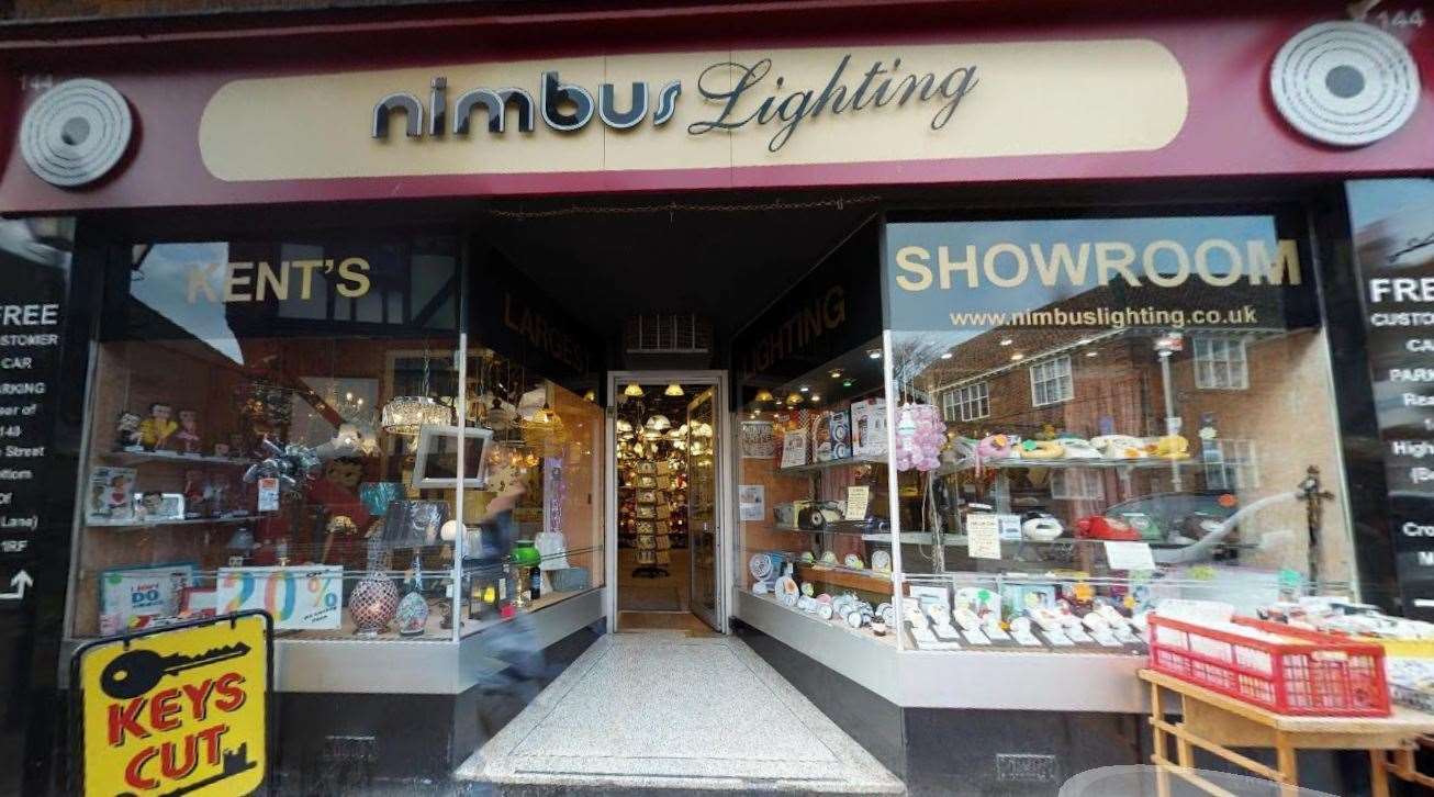 Nimbus Lighting, Rochester, is closing. Picture: Google Maps