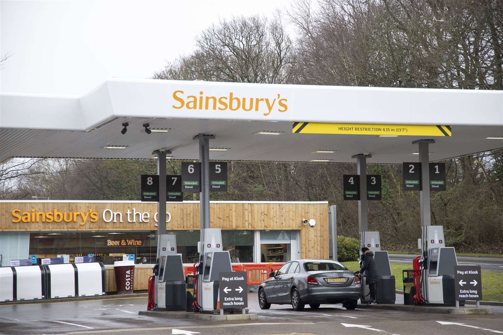 The Hempstead Valley Sainsbury's petrol station has also been redeveloped for customers to enjoy. Picture: Jason Alden