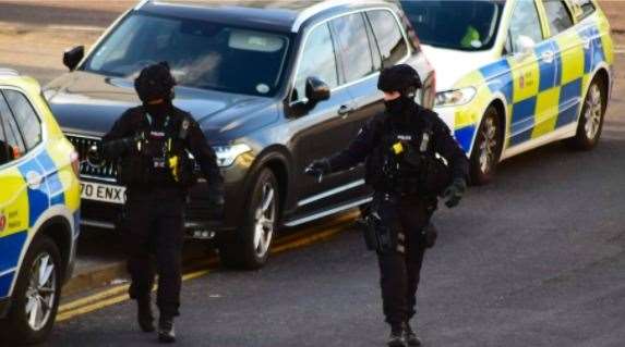 Armed police attend incident in Cliftonville. Picture: Thanet from my perspective