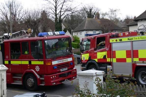 Fire crews are on the scene at a storage unit in Canterbury Road, Birchington.