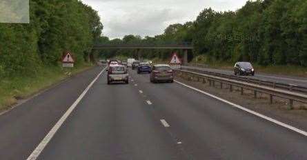 The M2 near Faversham (Google street view)