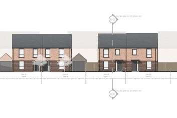 Artist's impression of some of the houses planned for Sholden. Picture: A2 Urbanism and Architecture