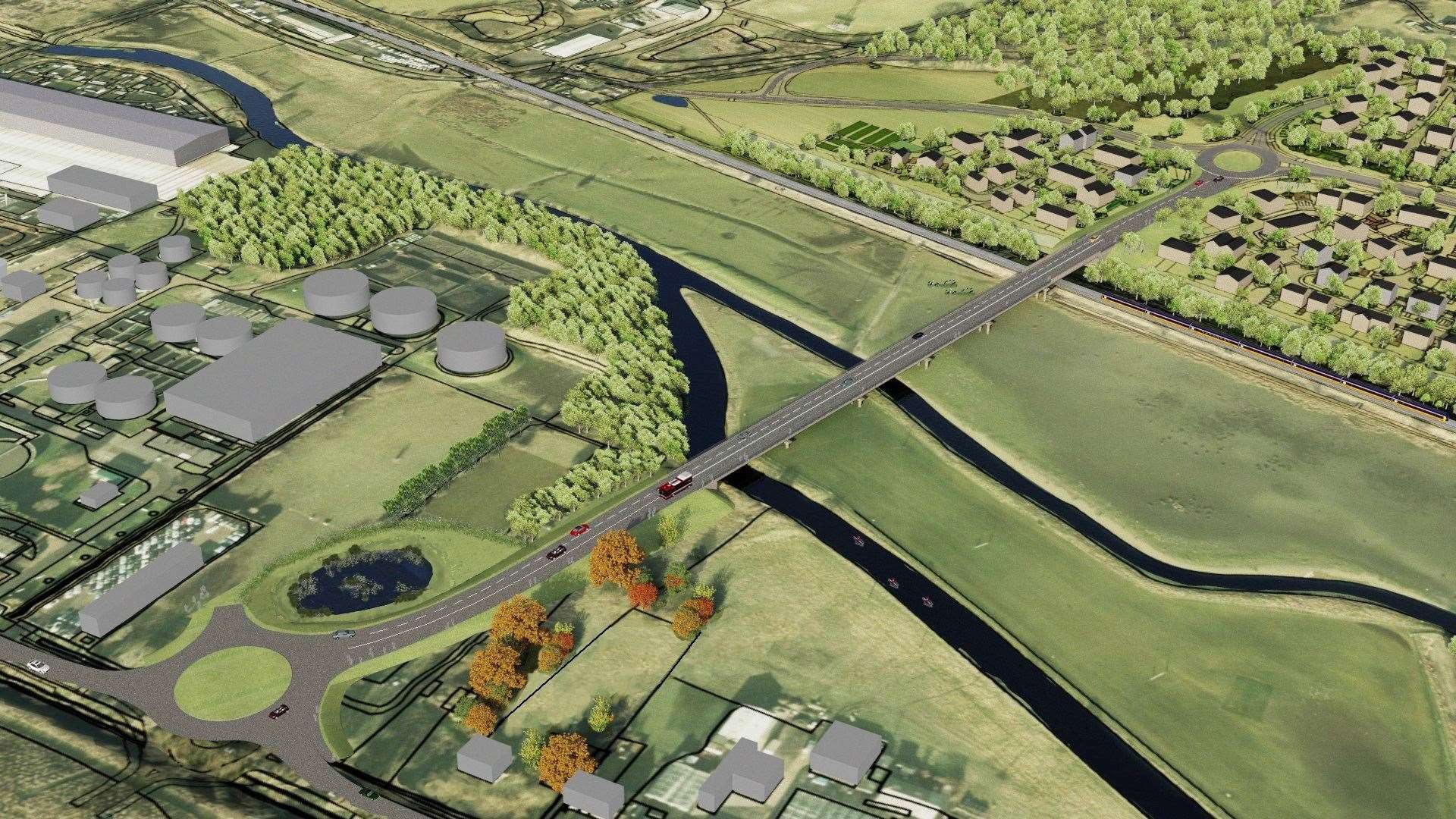 The proposed Sturry Link Road