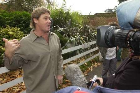 Steve Irwin was a regular visitor to Port Lympne and Howletts