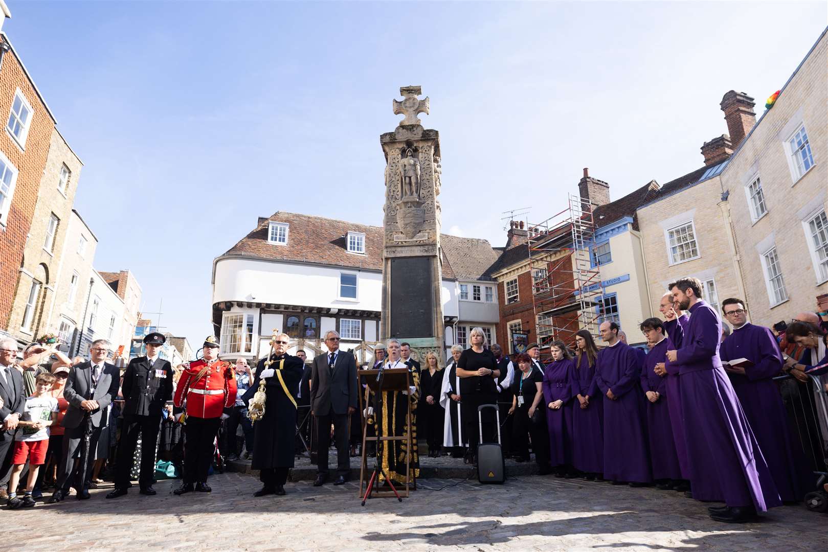 Charles proclaimed King in The Buttermarket, Canterbury. Picture: Barry Goodwin