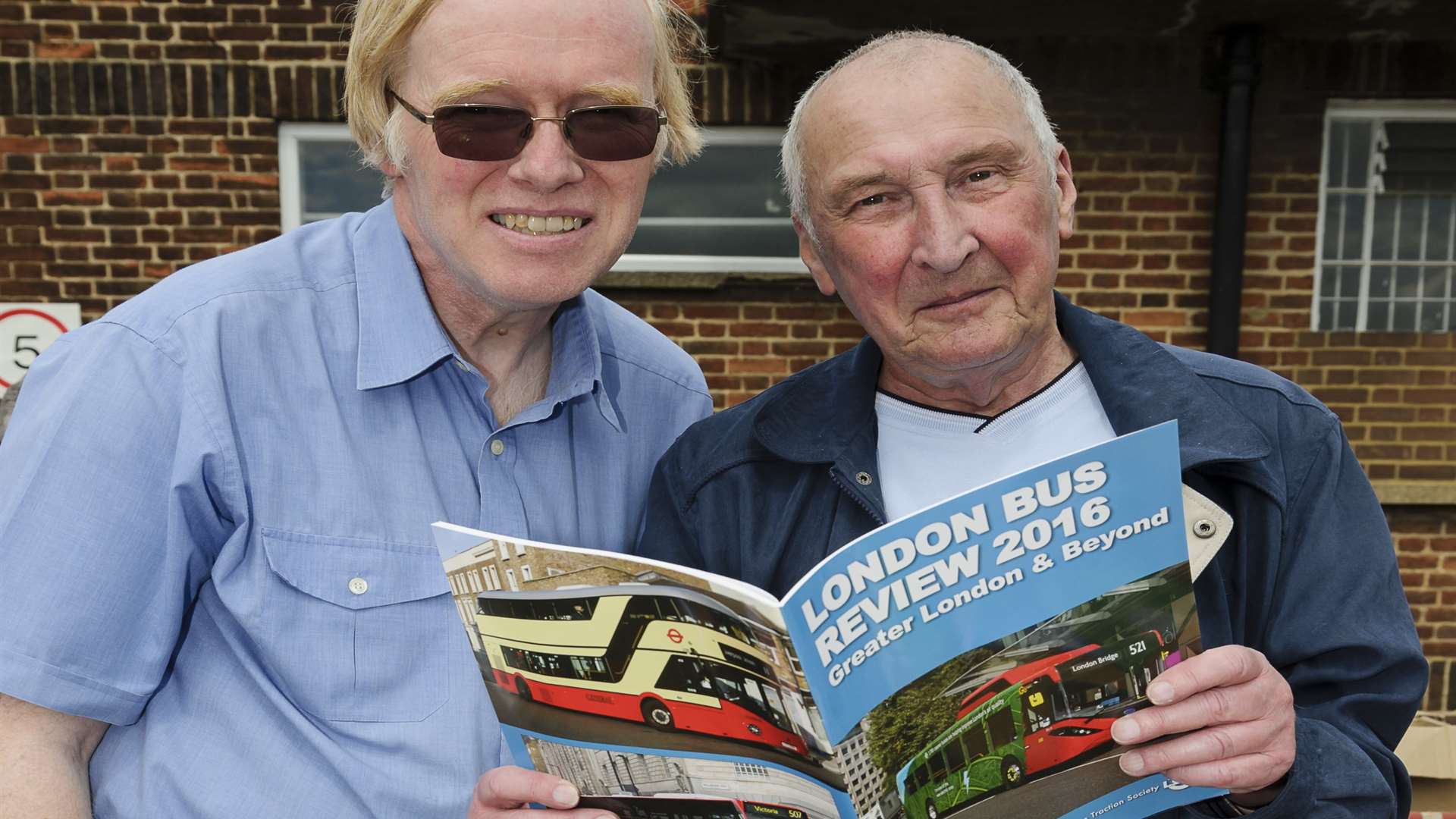 James Mair, left, and Les Stitson from London Omnibus Traction Society. Picture: Andy Payton