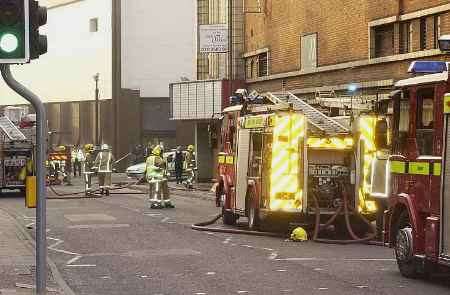 Firefighters at the scene. Picture: BARRY CRAYFORD