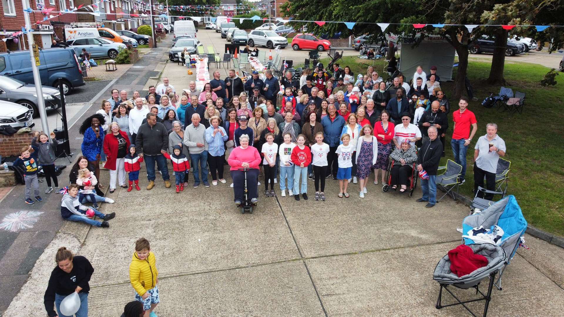 Residents of Rainham's Langdale Close celebrate the Jubilee Picture: Nikki Morris
