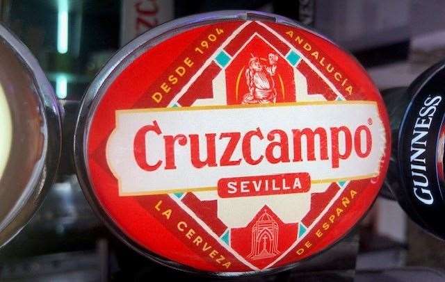 Cruzcampo, from Heineken, has been brewed in Spain for almost 120 years but this was the first time I’d encountered it
