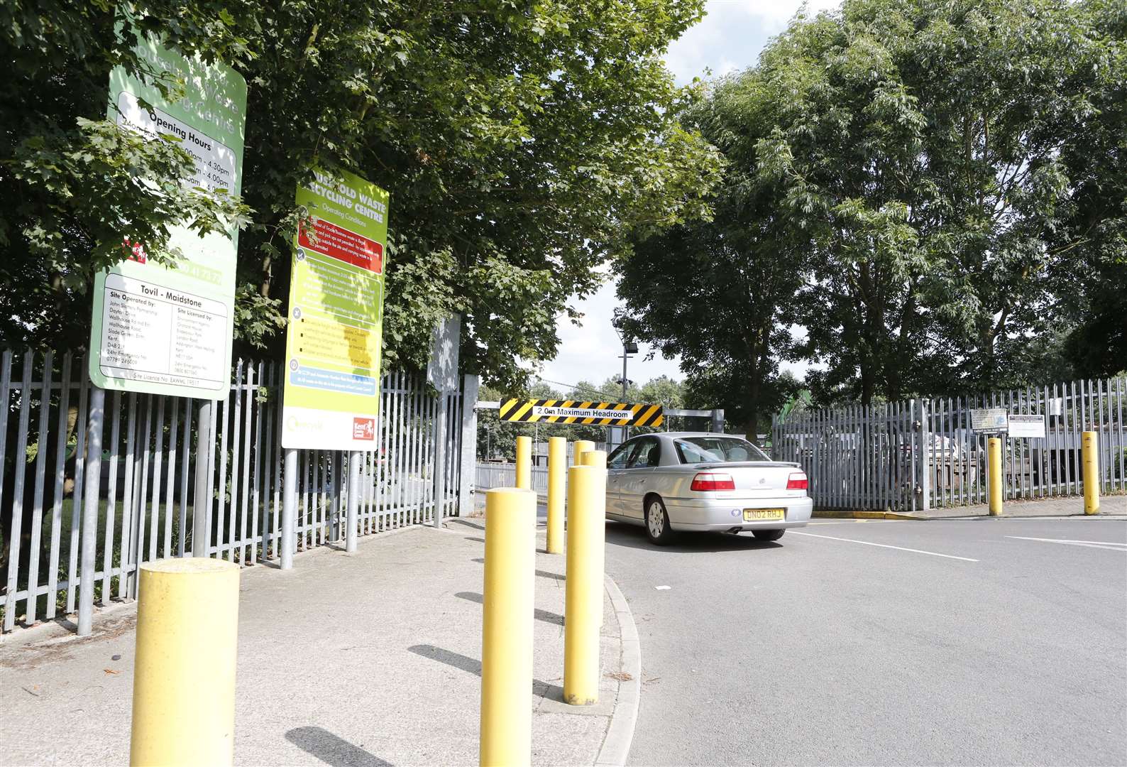The Tovil Recycling Centre in Burial Ground Lane