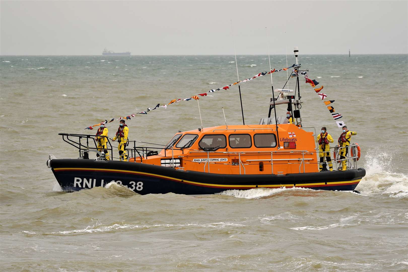 New Sheerness lifeboat the Judith Copping Joyce off Minster, Sheppey. Picture: RNLI Vic Booth