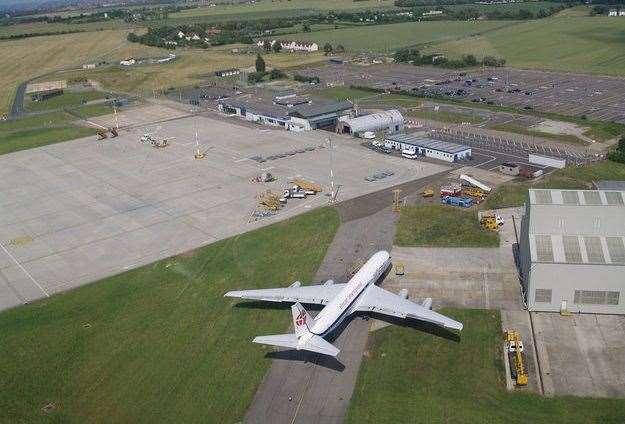 The site in Manston when it was an active airport