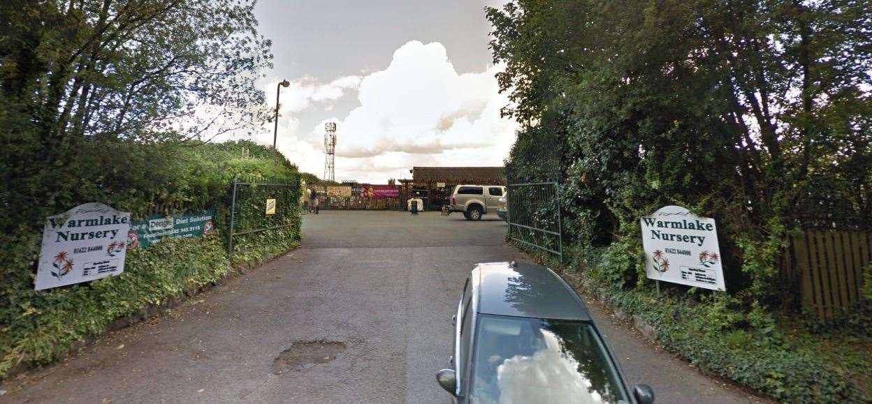 The entrance to the garden centre, in Sutton Valence. Picture: Google