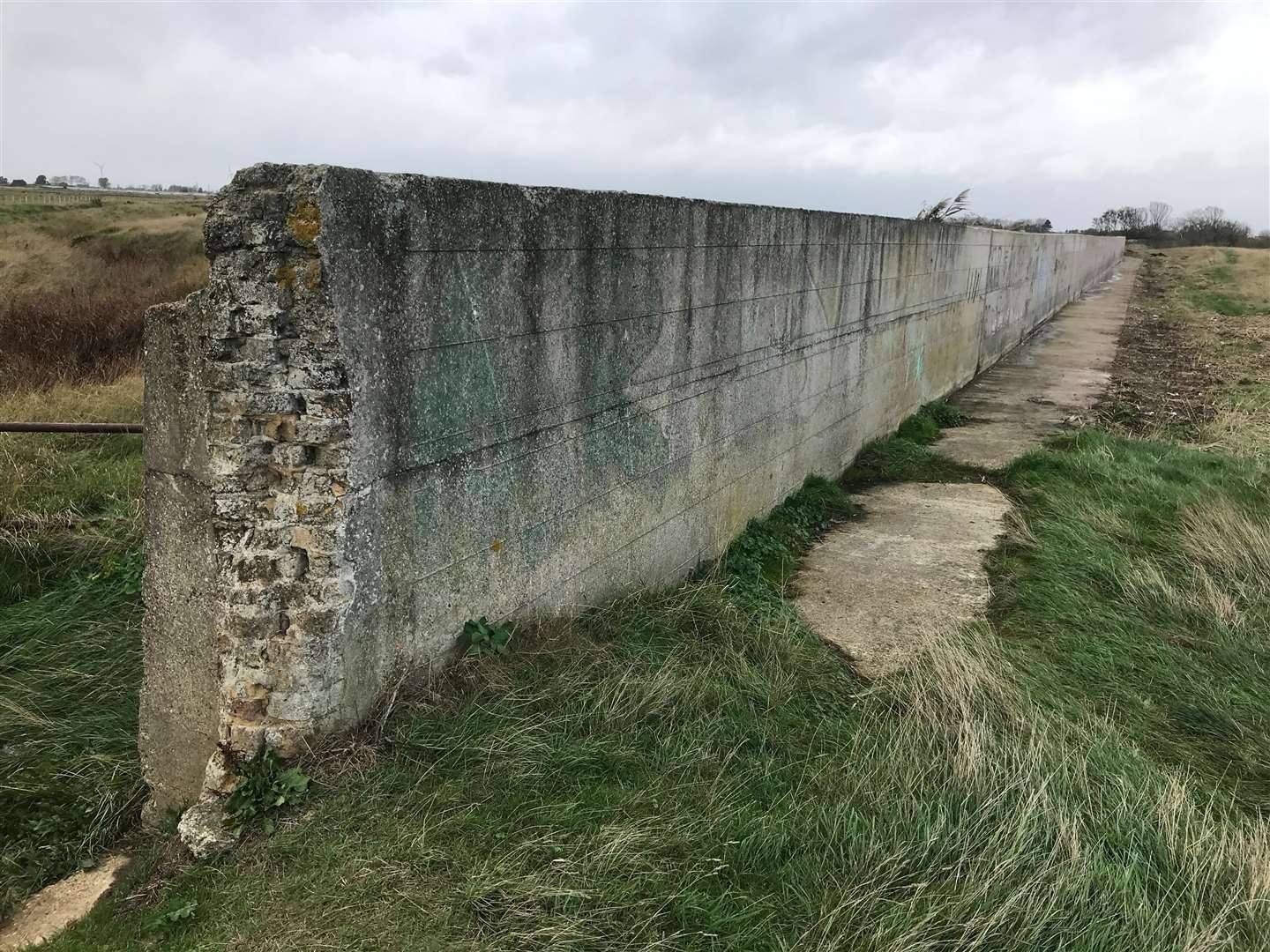 Gone - the no-longer 'covered-way' at Barton's Point Coastal Park, Sheerness. Picture: Barry Hollis