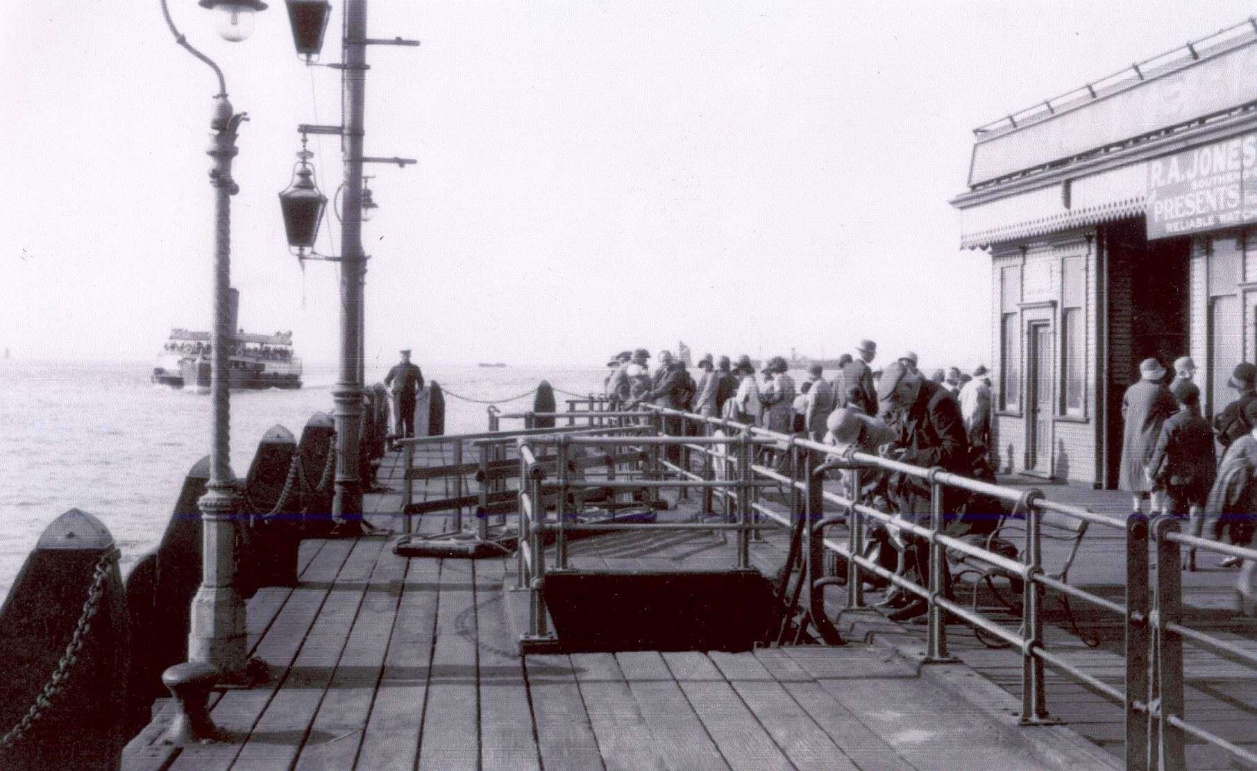 Sheerness Pier in the 1930s. Picture: Bel Austin