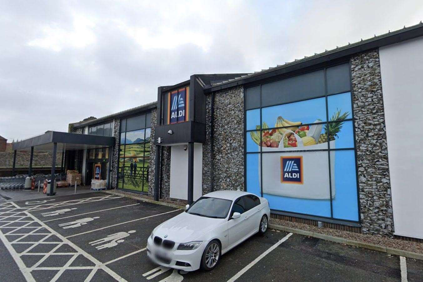 Developers have described the nearby Aldi as "monolithic". Picture: Google
