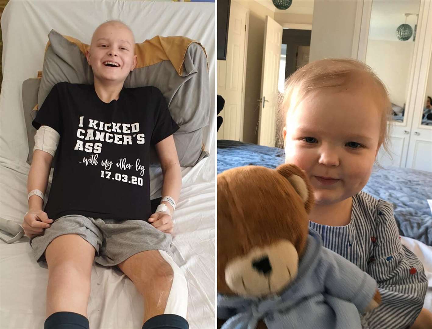 Ellis Dockerty and Ivy McCarthy are battling cancer