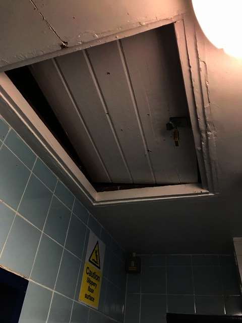 Damage to the toilets in Charing (1155052)