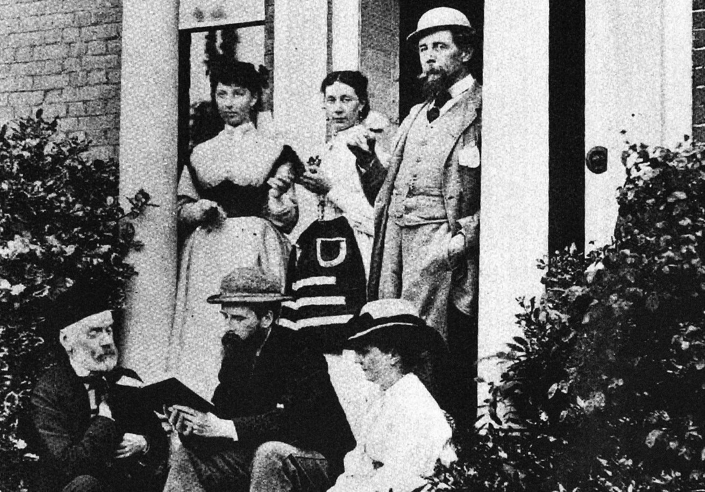 Charles Dickens, pictured with his family at his Gads Hill Place home