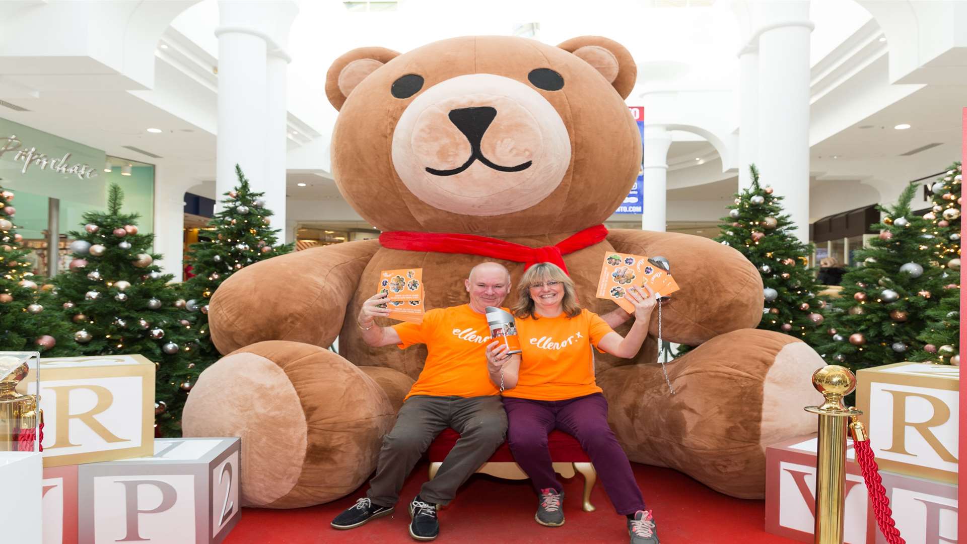 Meet the biggest Teddy in Tunbridge Wells for ellenor at the Royal Victoria Place