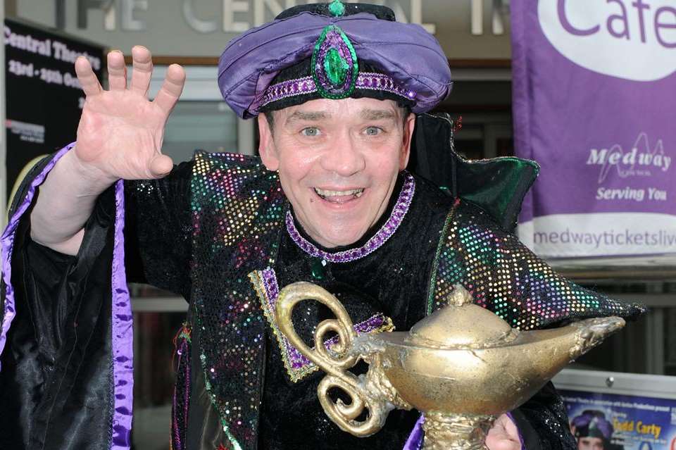 Todd Carty stars in Aladdin at Central Theatre, Chatham