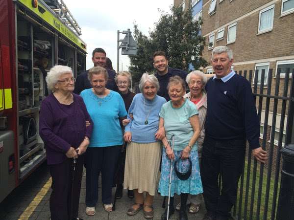 A crew from Thames-side fire station visited Age UK's Fleming Resource Centre in Gravesend as part of Dementia Awareness Week.