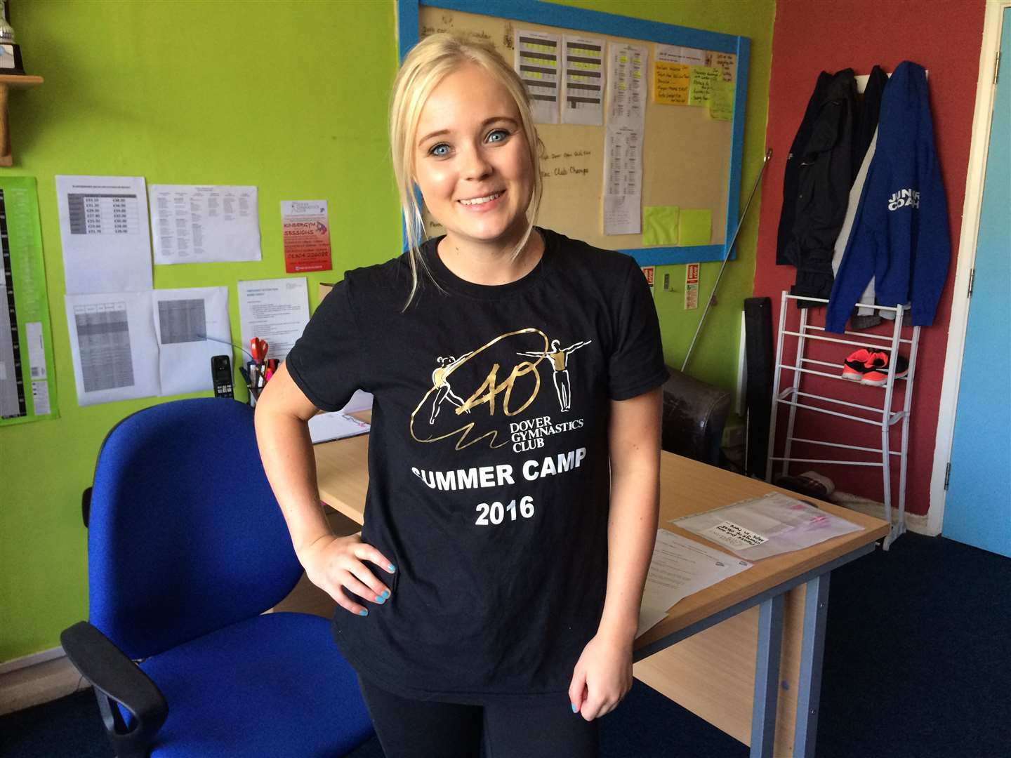 Becki Skelton of Dover Gymnastics Club has seen a rise in inquiries since the Olympics
