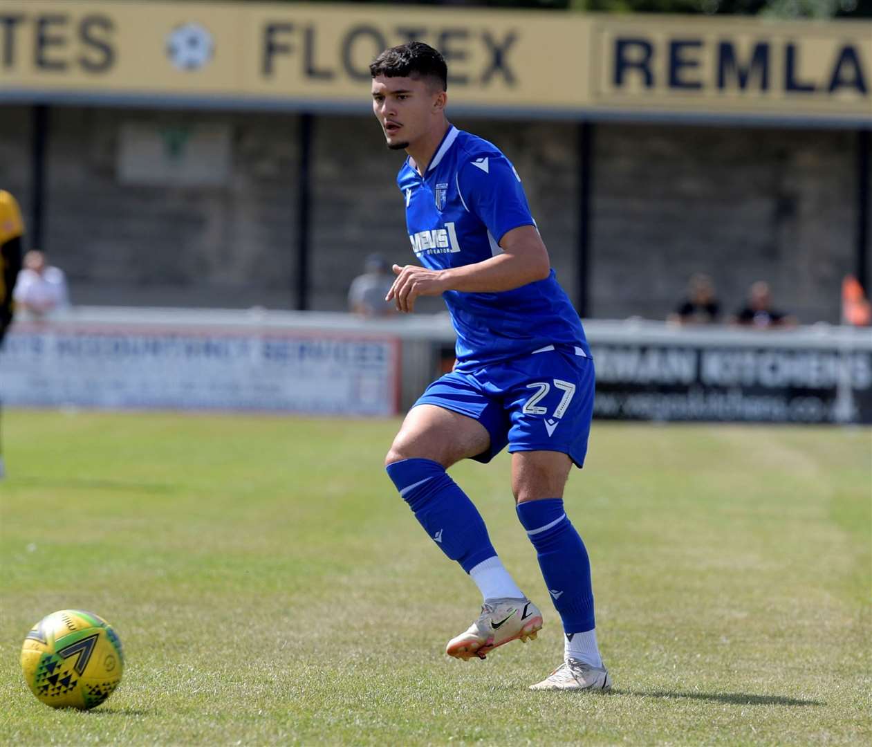 Former Gillingham defender Bailey Akehurst – sustained a serious knee injury ahead of Dover’s 1-0 loss away to promotion-chasing Torquay on Saturday. Picture: KPI