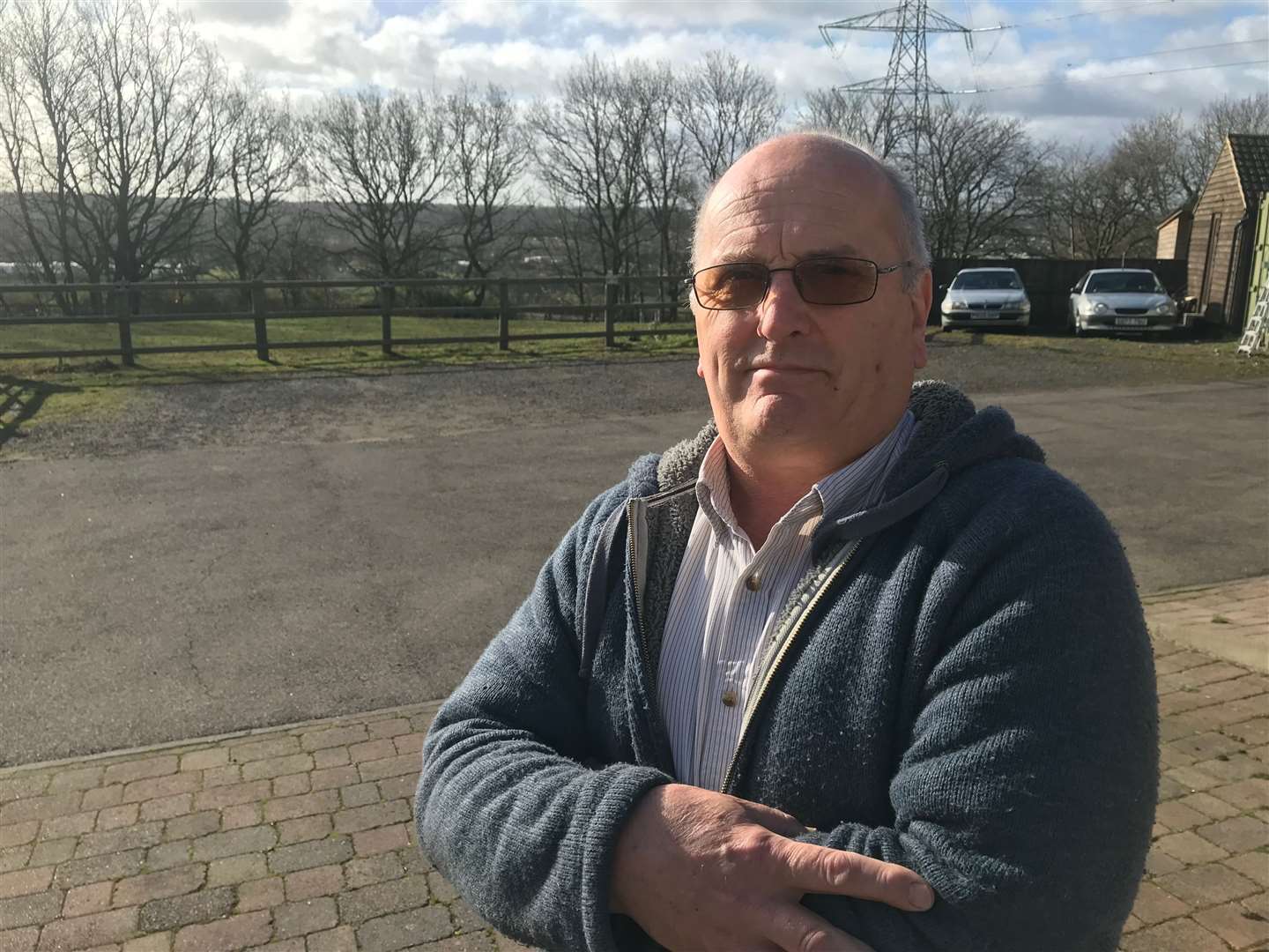 Ivor Herdson, who lives in Shalloak Road, is furious with the lack of work at the site (7745760)