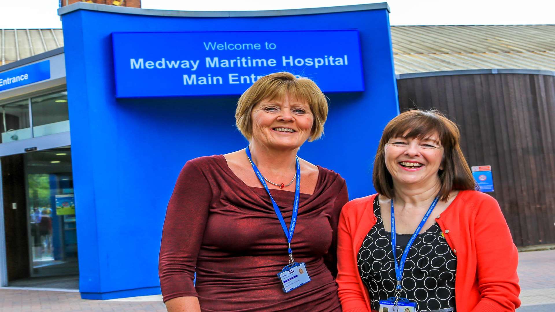 Jenny Stuart and Kim Young are celebrating 40 years of service at Medway Maritime Hospital