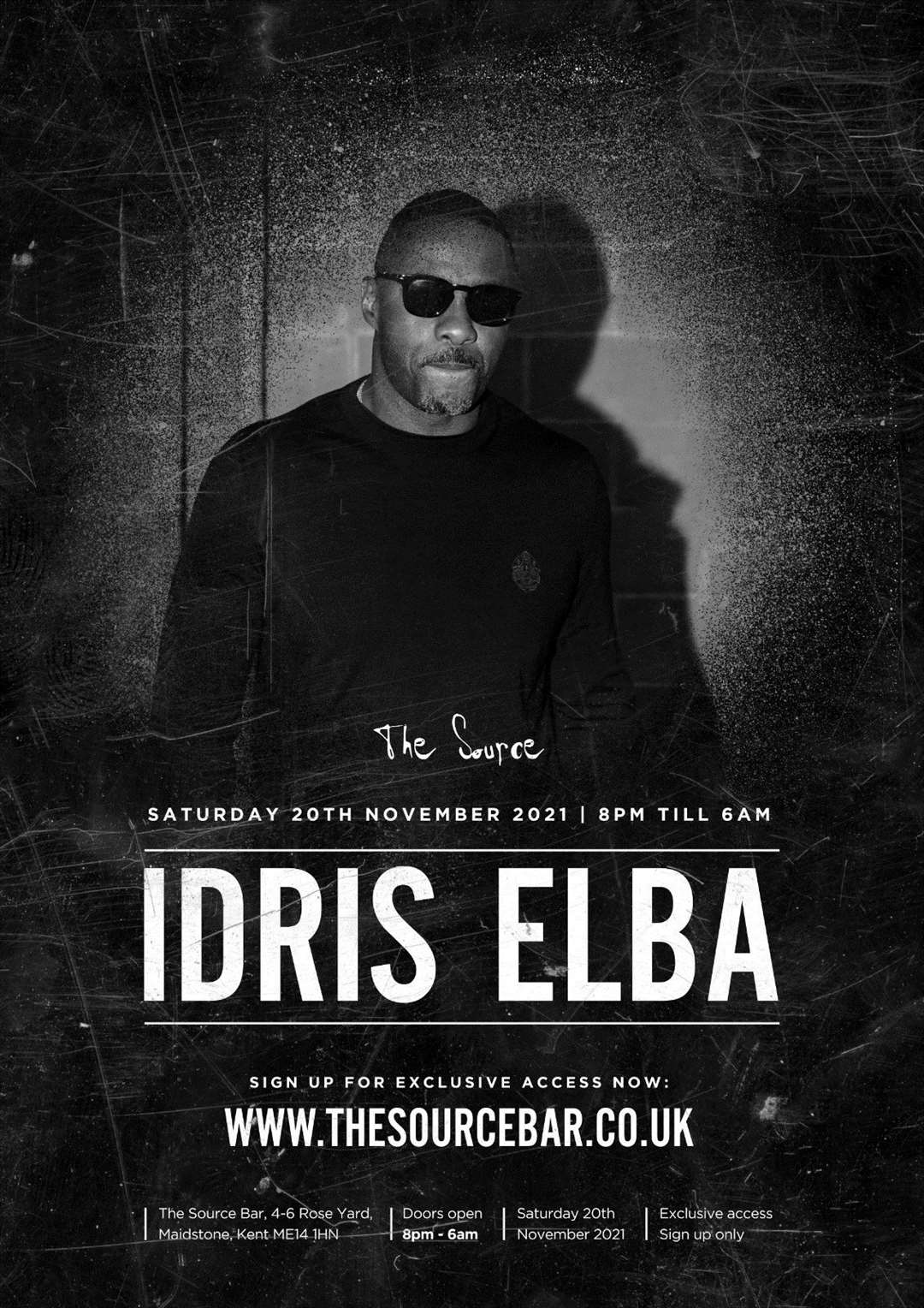 Idris Elba will perform at The Source Bar, in Maidstone. Picture: The Source Bar