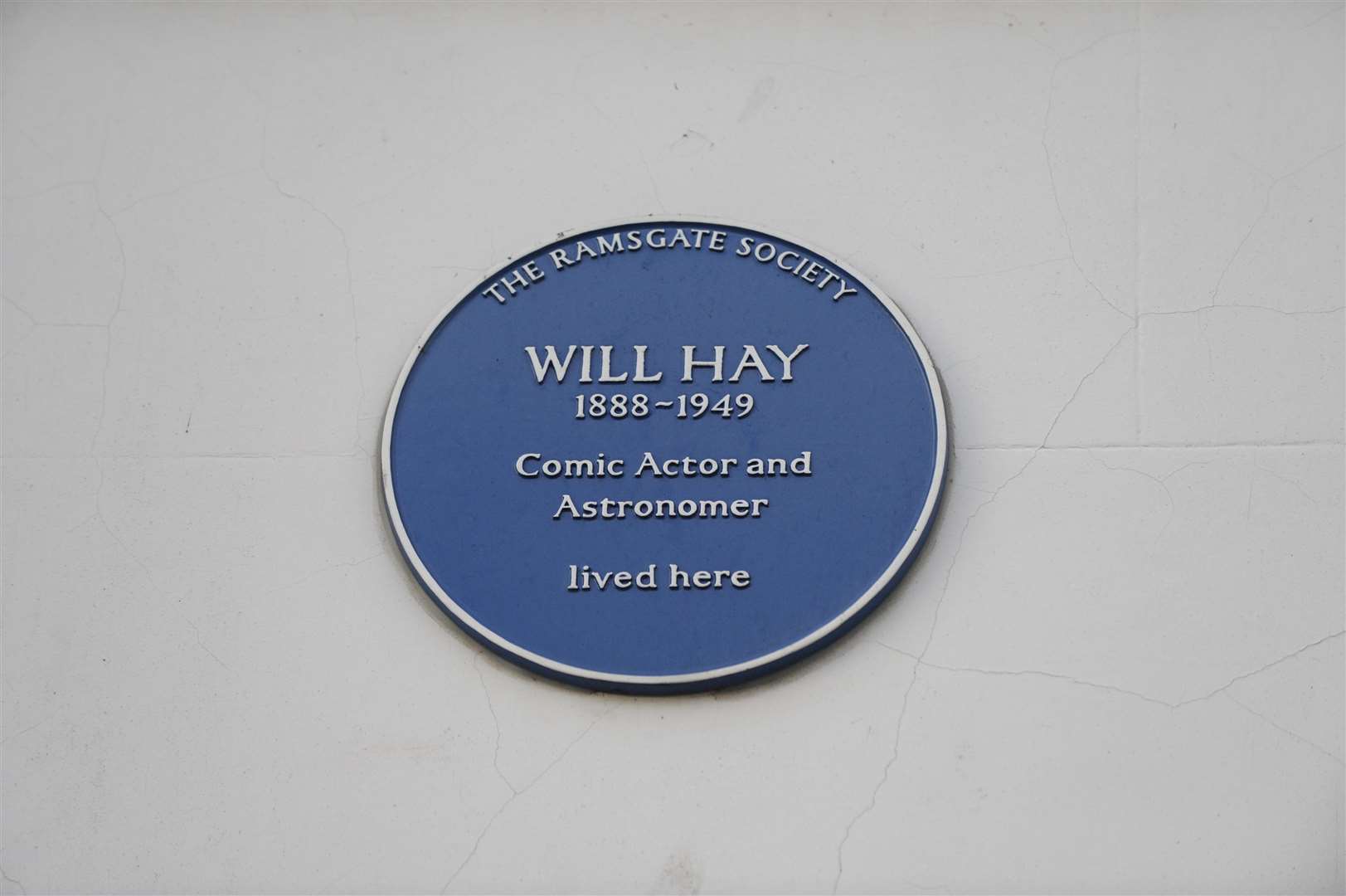 Will Hay's blue plaque, Guilford Lawn.Picture: Tony Flashman