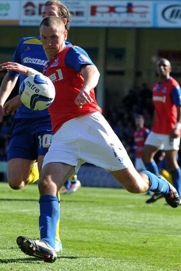 Andy Frampton in action for Gills. Picture: Barry Goodwin