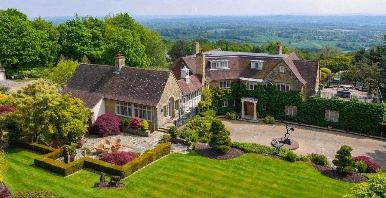 The seven-bedroom country property is for sale for just under £7m Picture: Knight Frank