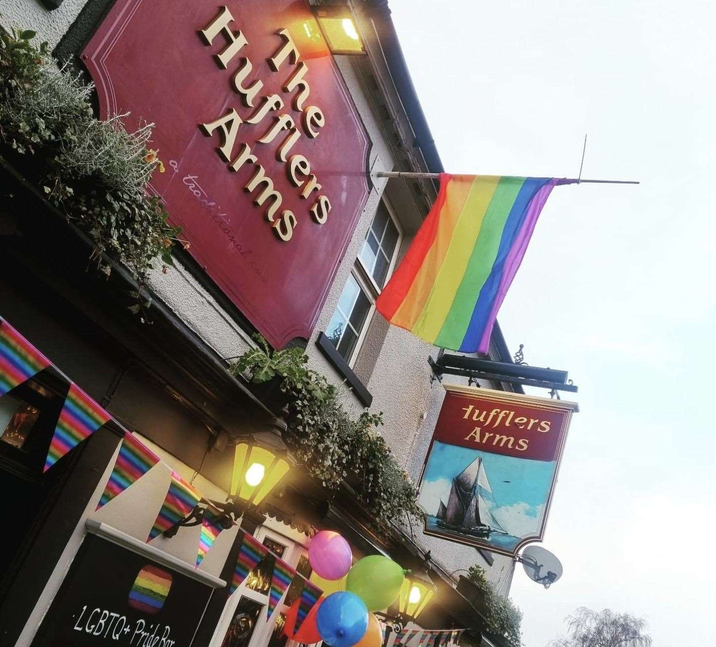 Kent's newest gay bar in Dartford. Picture: Huffler's Arms