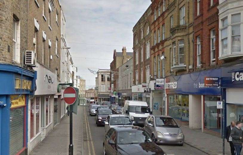 A woman was injured after a fire in Margate High Street