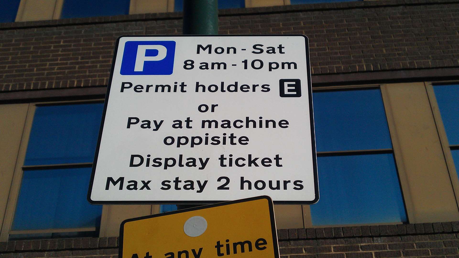 A fine mess! The parking sign is opposite of the correct spelling! Picture: Trevor Youens