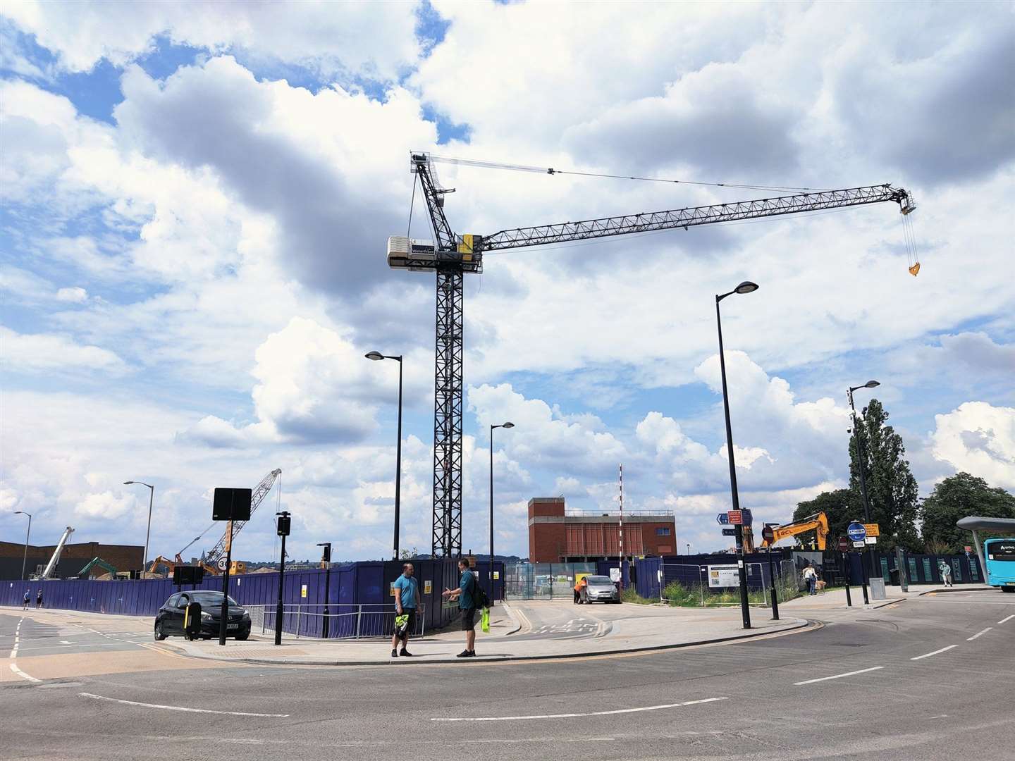 A crane has moved on to site at the Chatham Waterfront regeneration site on the River Medway in Chatham town centre. Picture: Future Chatham