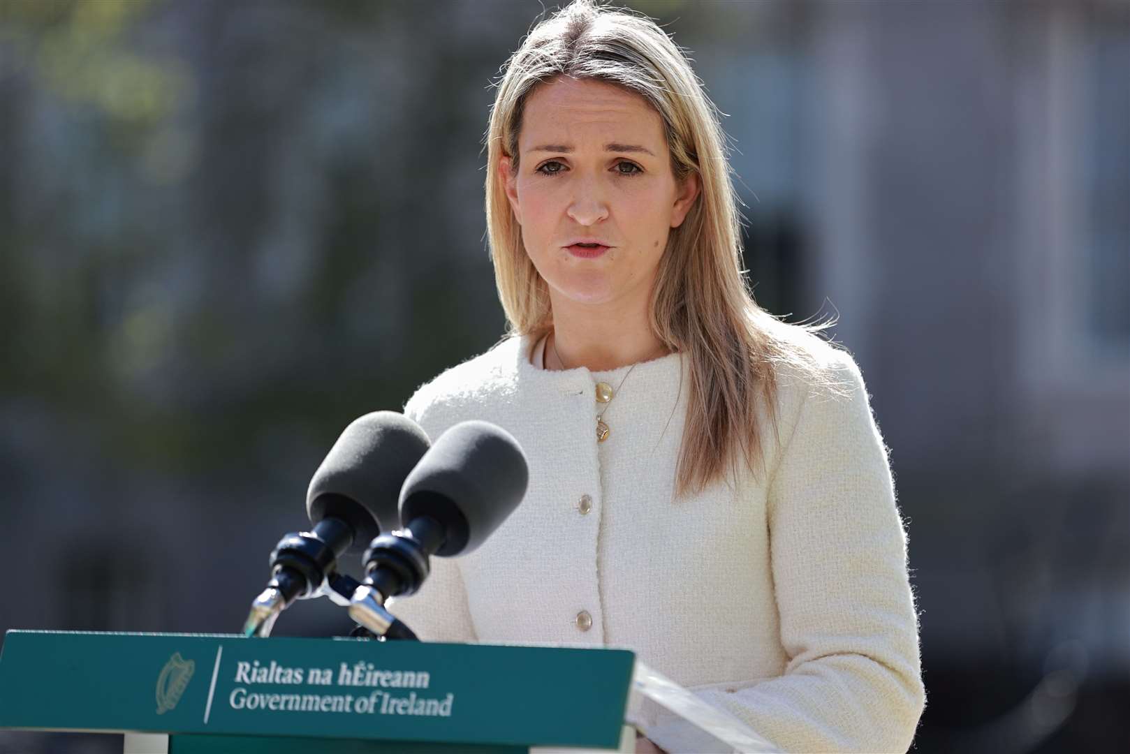 Justice Minister Helen McEntee said the 50th anniversary of the bombings was a day to remember and reflect (Liam McBurney/PA)
