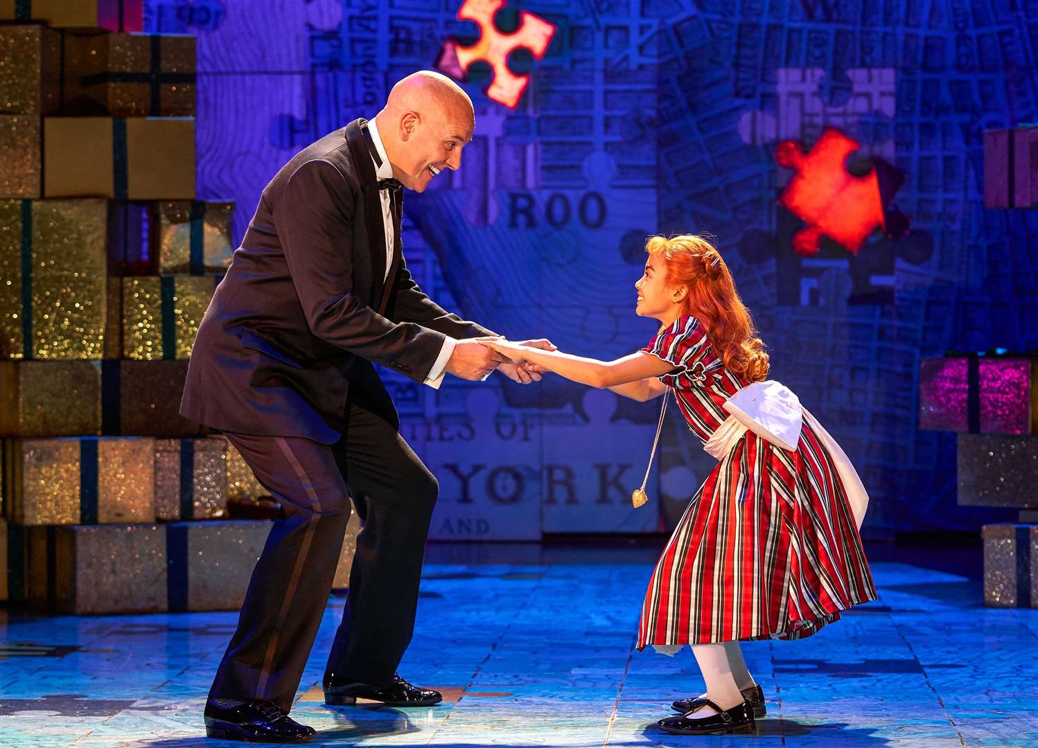 They go together... Annie with Daddy Warbucks
