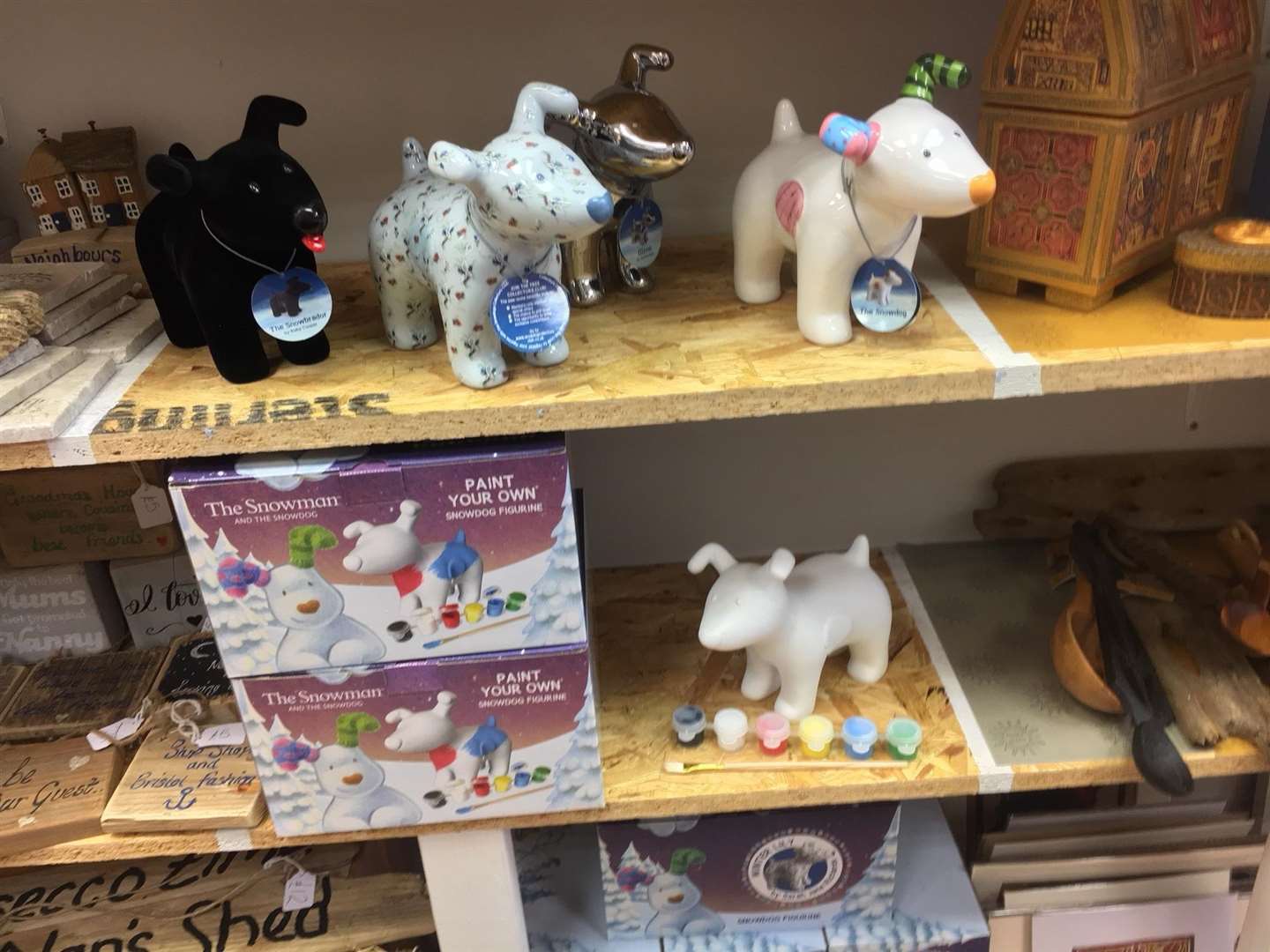 Decorated and design-your-own versions of the Snowdogs can be bought in Made in Ashford, Park Mall, and the Tourist Information Centre in the Ashford Gateway