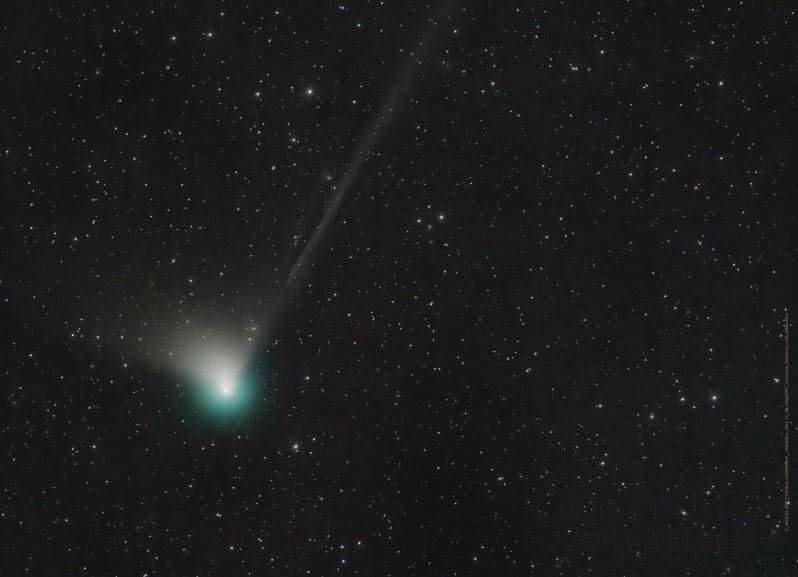 Comet C/2022 E3 (ZTF) was first picked up by astronomers in California in March 2022. Picture: NASA.