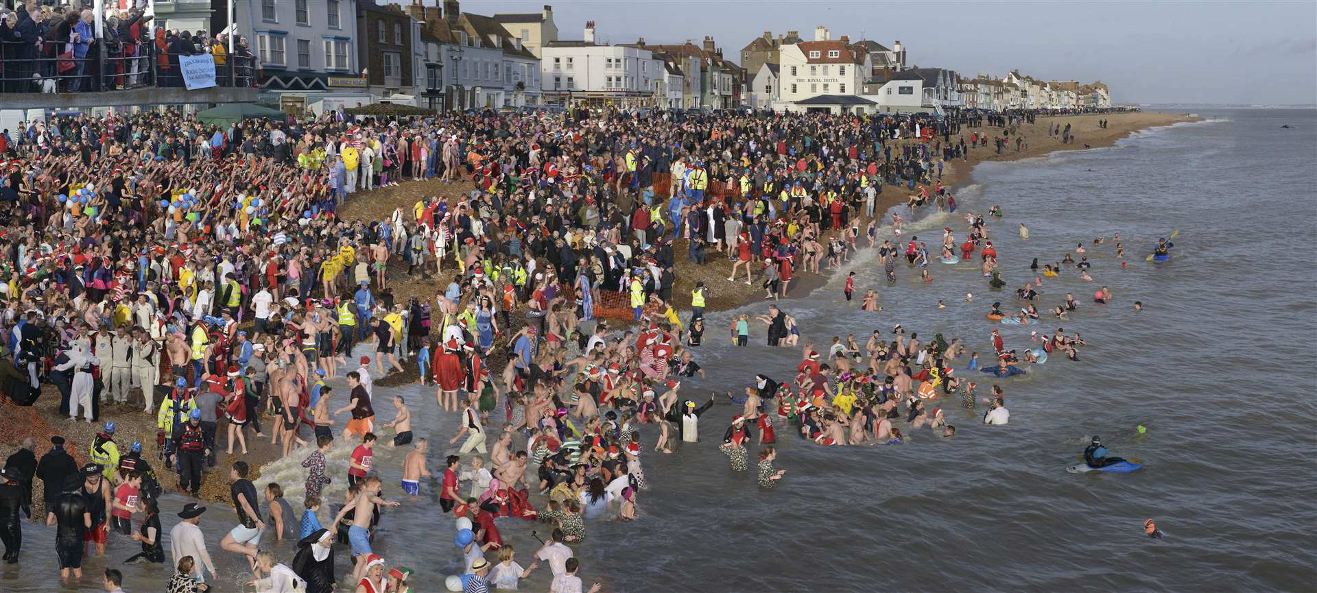 Dominic Harper's prizewinning photo collage of the Boxing Day Dip in Deal can be seen at the Turner in Margate from June 27 until August and then at Canterbury Cathedral