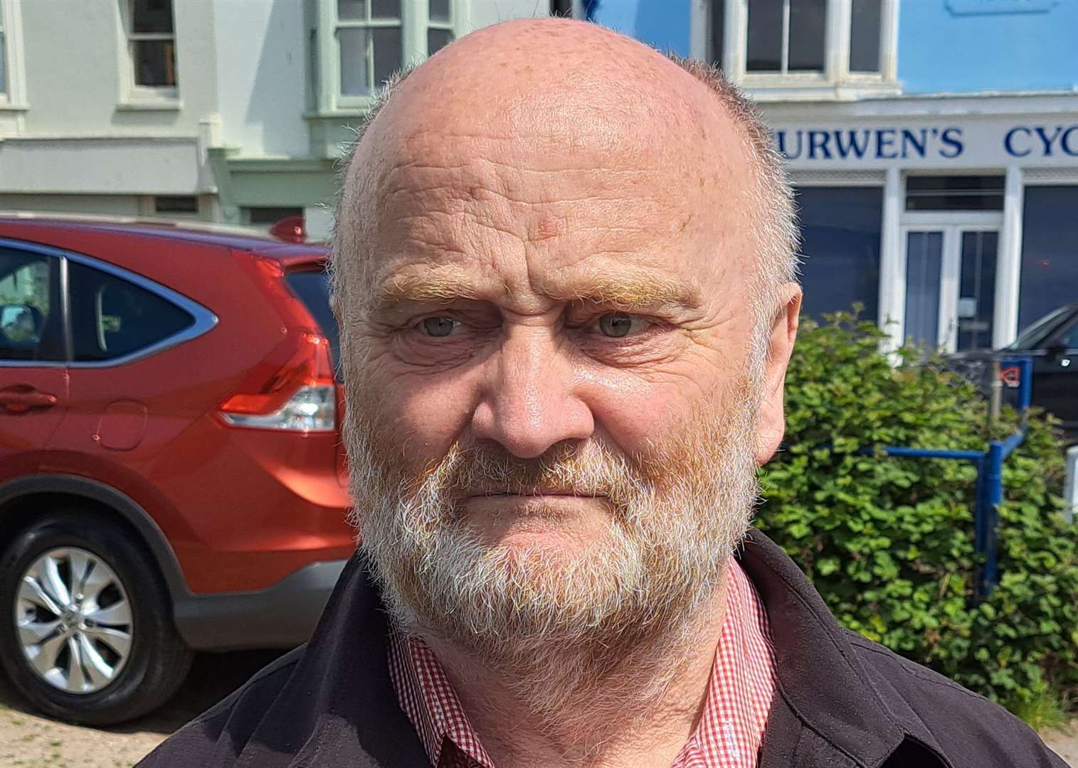 Former councillor Brian Henderson: “The area needs tarmacking,”