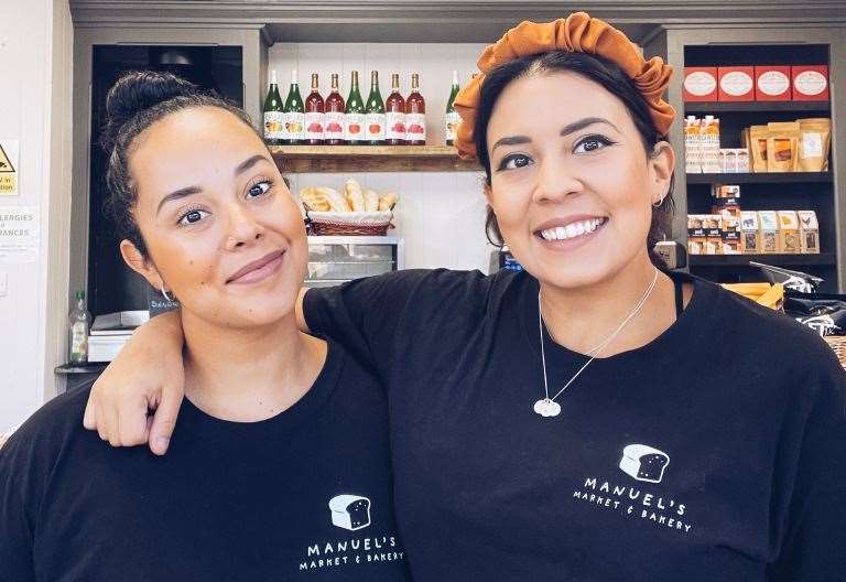Maria, 29, and Alex Gonzalez, 32, run Manuel's Market & Bakery. Picture: Alex Gonzalez