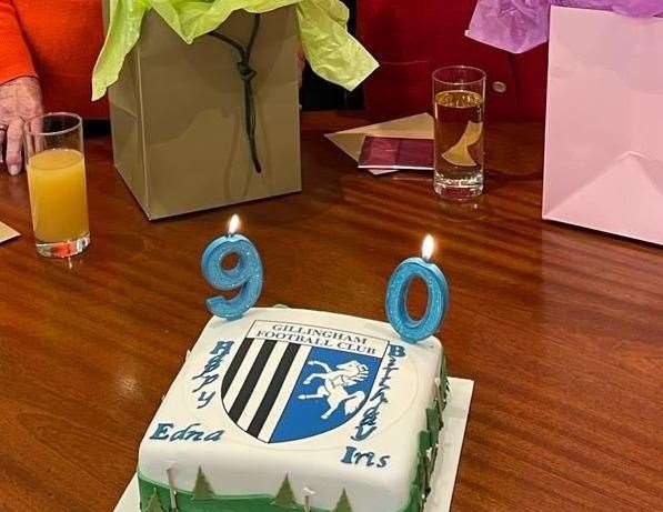 They even had a Gills themed birthday cake. Picture: Sittingbourne and Milton Regis Golf Club