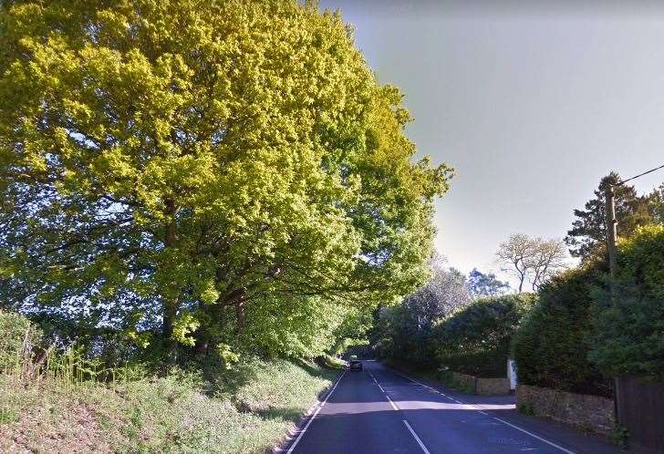 A driver was killed and his two-year-old son critically injured on the A267 at Frant. Photo: Google Images