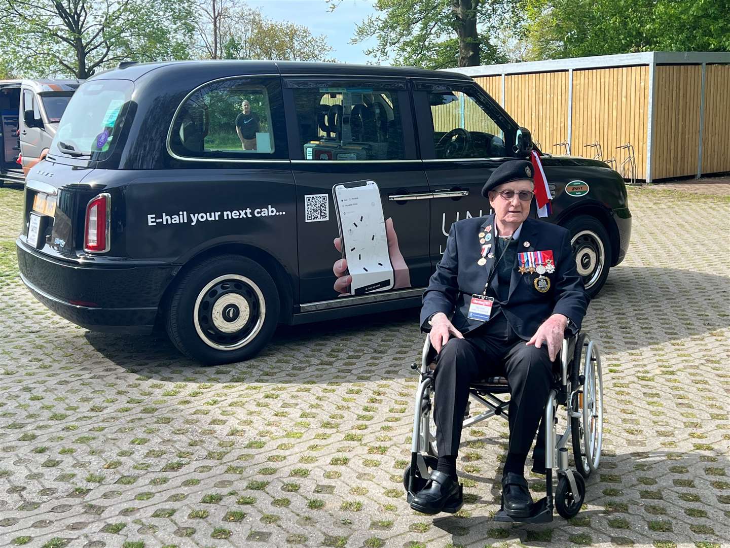 Roy Smith, a Second World War prisoner of war, was taken back to Normandy by the Taxi Charity